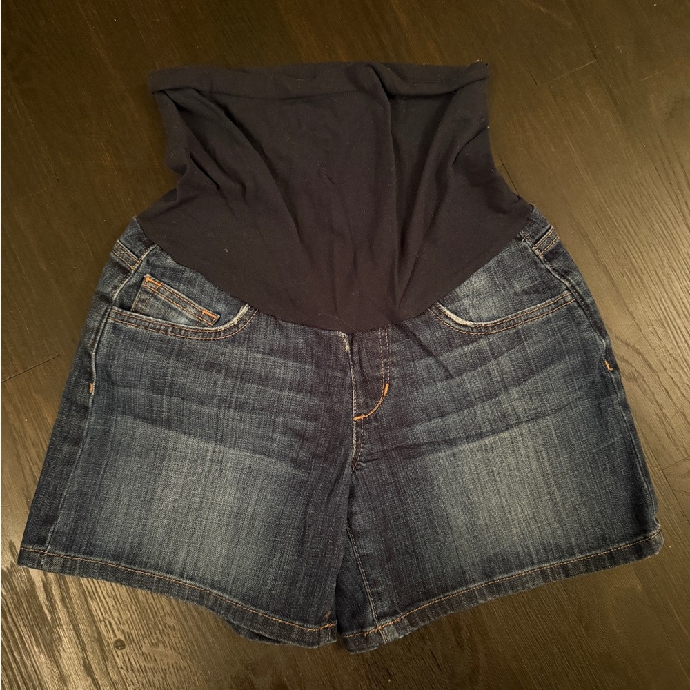 Joe's Jeans Maternity Dark Blue Denim Shorts